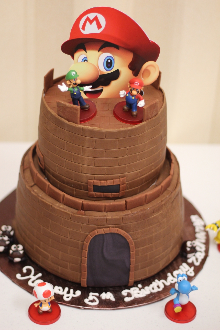 Mario Castle Cake