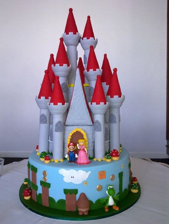 Mario Castle Wedding Cake