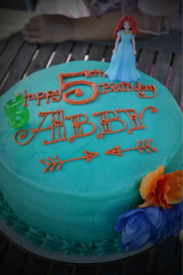 Merida Brave Birthday Party Cake Ideas