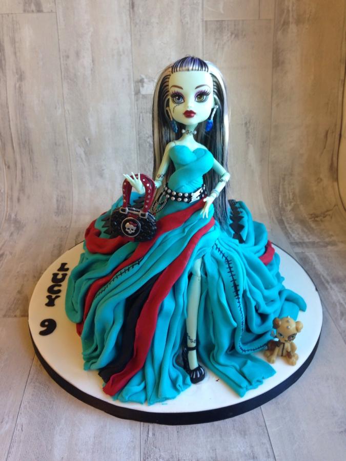 Monster High Frankie Stein Doll Cake