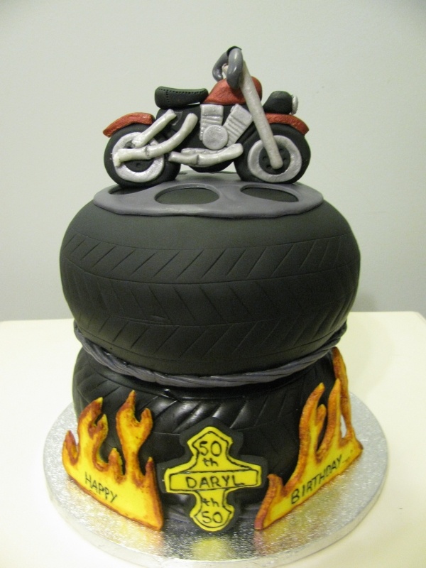 Motorcycle Birthday Cake