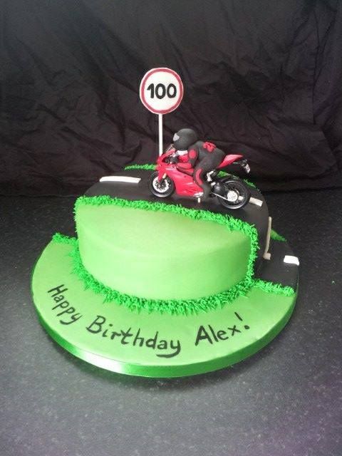 Motorcycle Birthday Cake