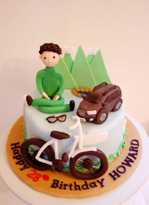 Mountain Bike Birthday Cake