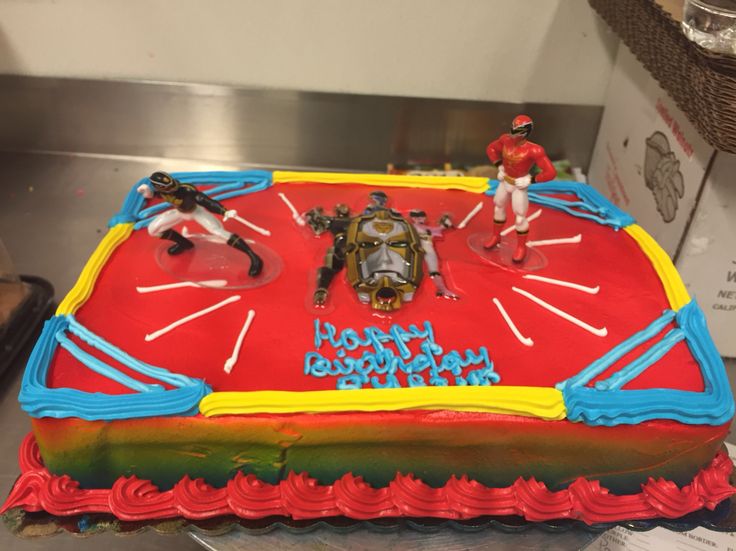 Power Ranger Sheet Cake