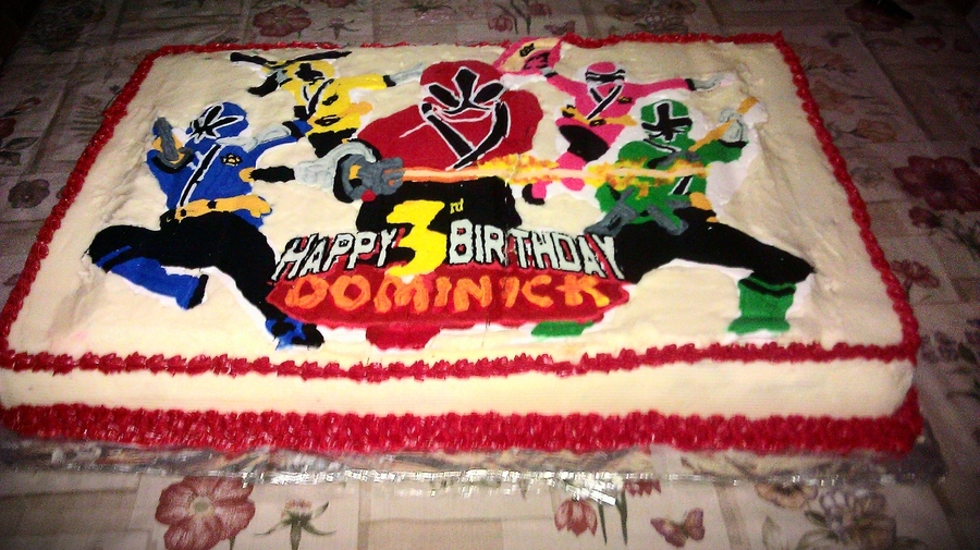 Power Rangers Samurai Cake