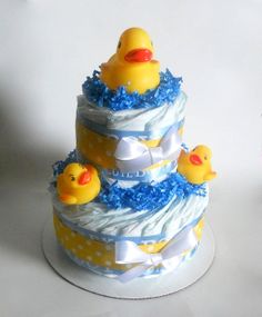 Rubber Ducky Diaper Cake