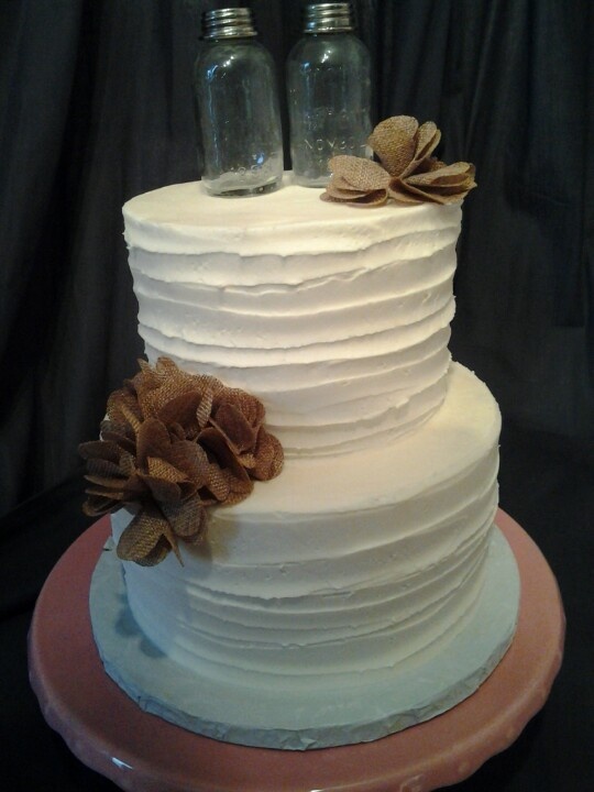 Rustic Buttercream Wedding Cake