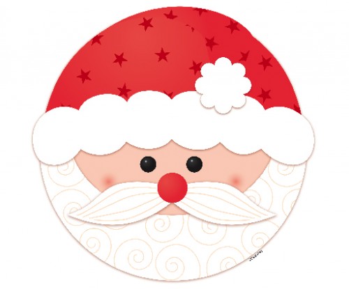 Santa Face Cupcake