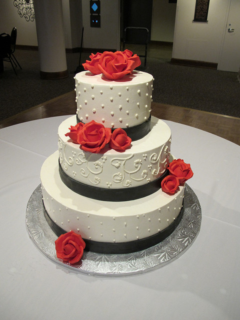 Simple 3 Tier Buttercream Wedding Cakes