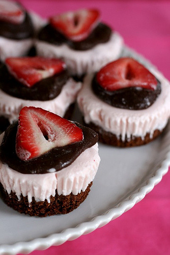 Strawberry Ice Cream Brownies