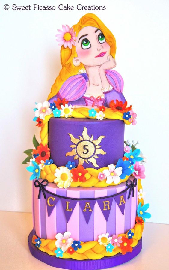 Tangled Rapunzel Cake