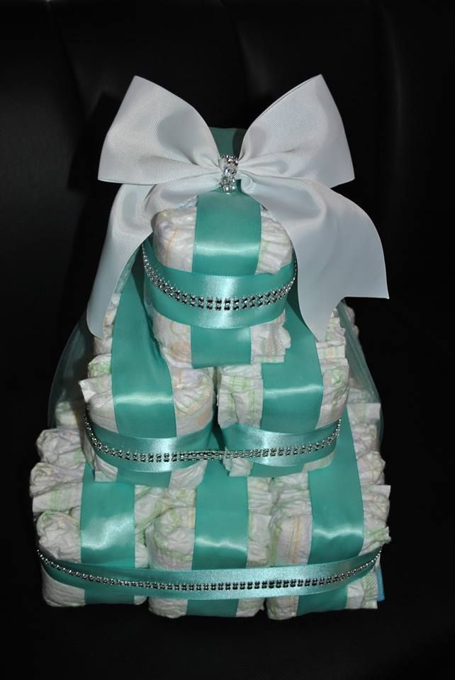 Tiffany Baby Shower Cake