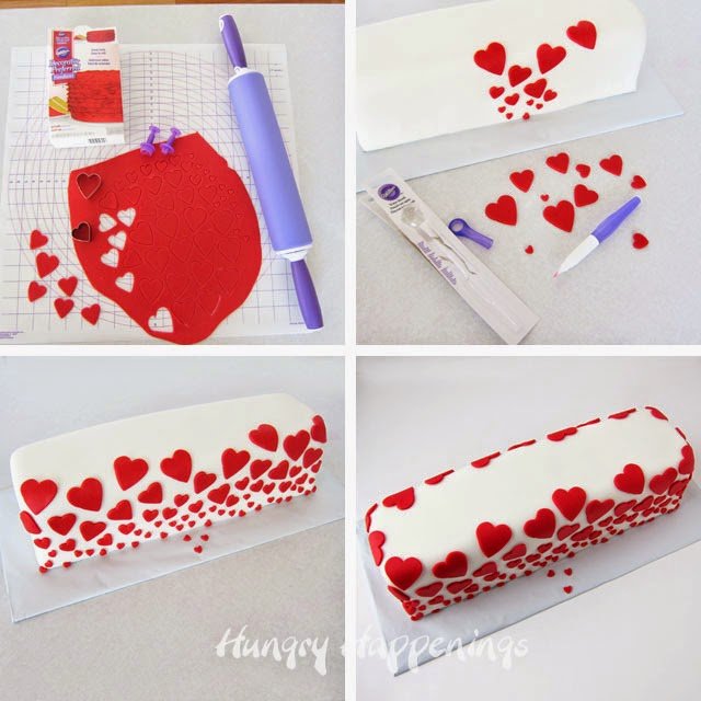 Valentine's Day Cake with Fondant