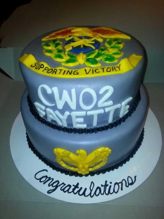 Warrant Officer Promotion Cake