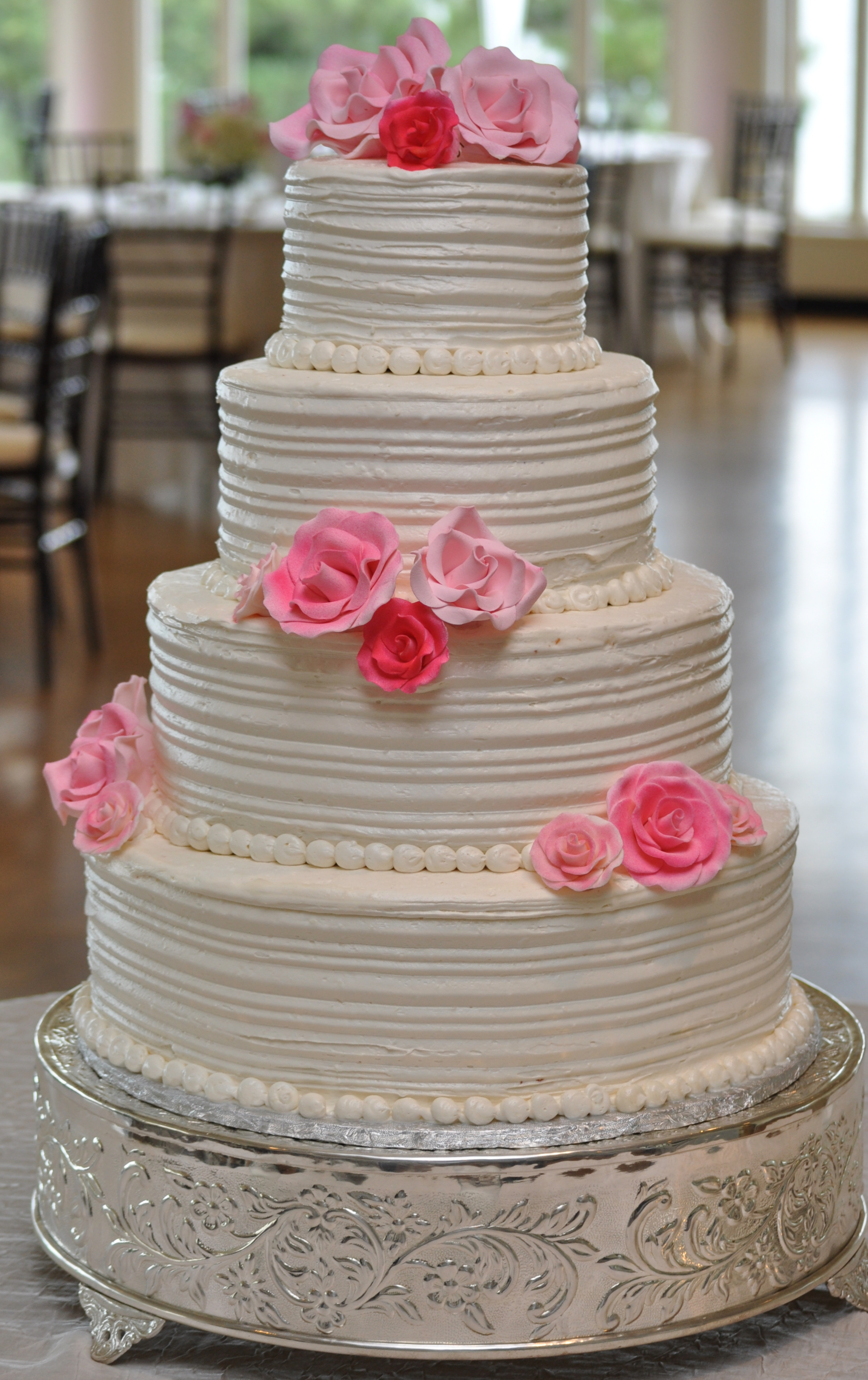 Wedding Cake with Buttercream Icing