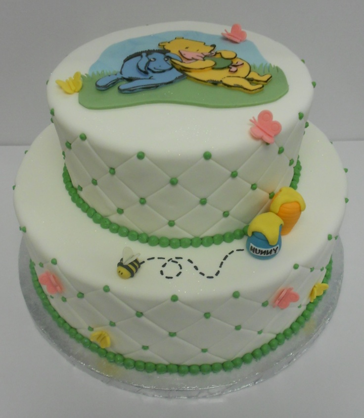 Winnie Pooh Baby Shower Cake