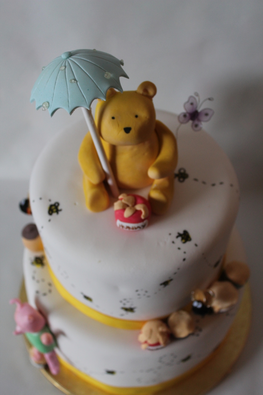 Winnie the Pooh Baby Shower Cake