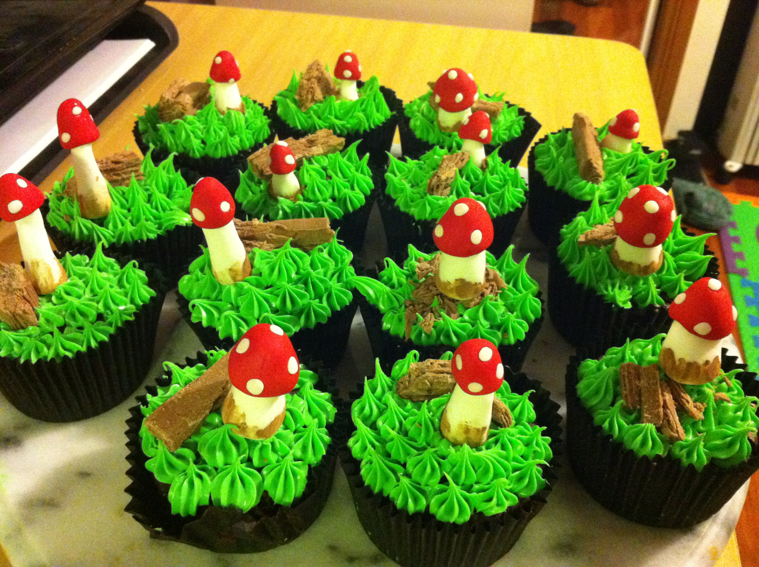 Woodland Theme Baby Shower Cupcakes