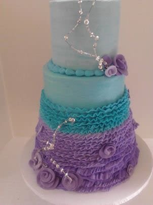 3 Tier Buttercream Wedding Cake