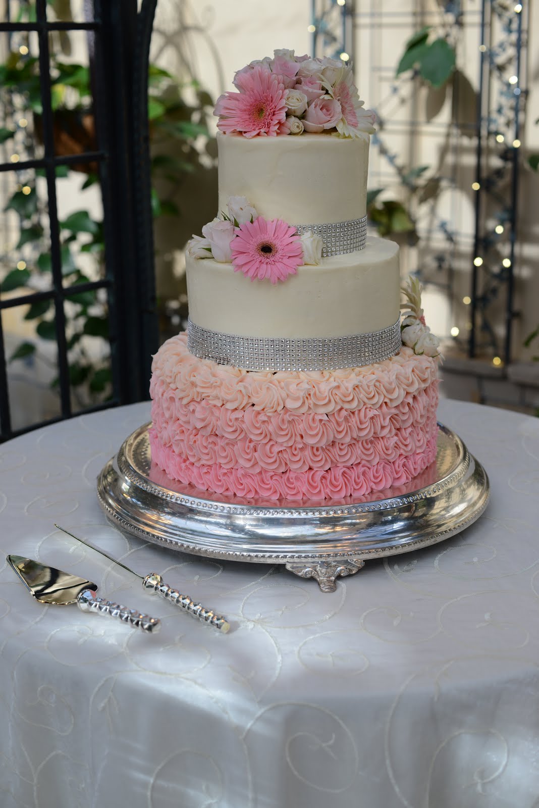 3 Tier Buttercream Wedding Cake