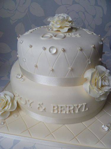 60th Wedding Anniversary Cake