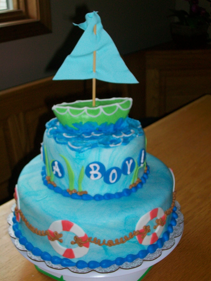 10 Photos of Ahoy Baby Shower Cakes