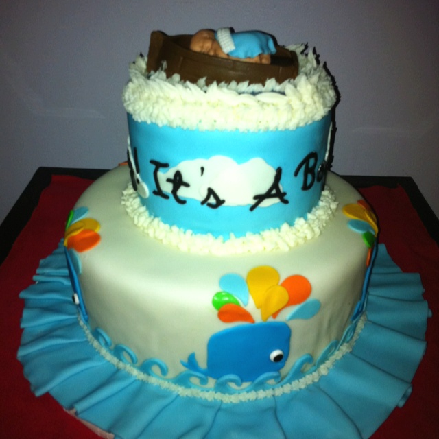 Ahoy It's a Boy Baby Shower Cake