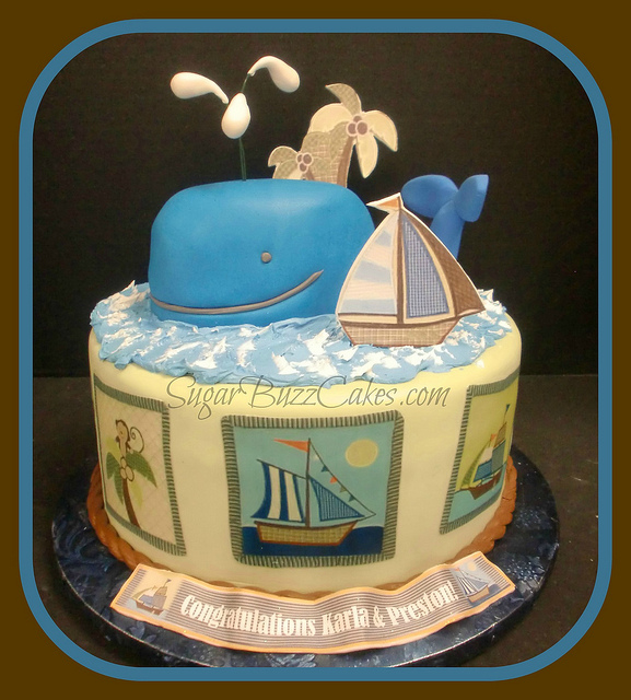 Ahoy Mate Baby Shower Cake