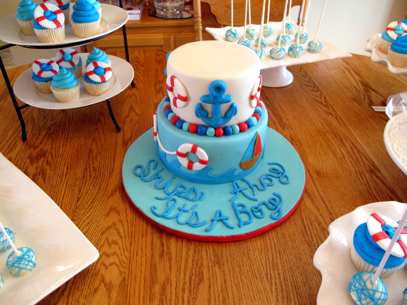 Ahoy Matey Baby Shower Cakes