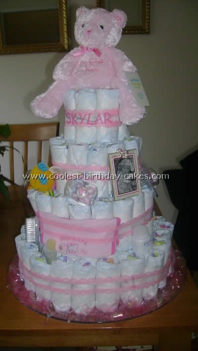 Baby Diaper Cake Instructions