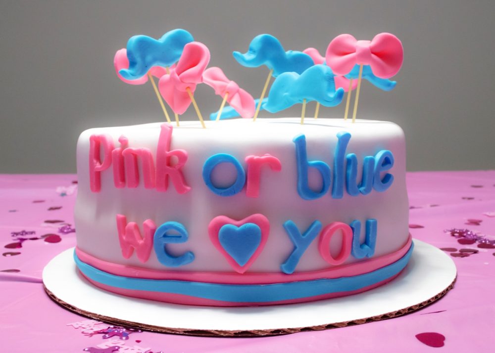 Baby Gender Reveal Cake