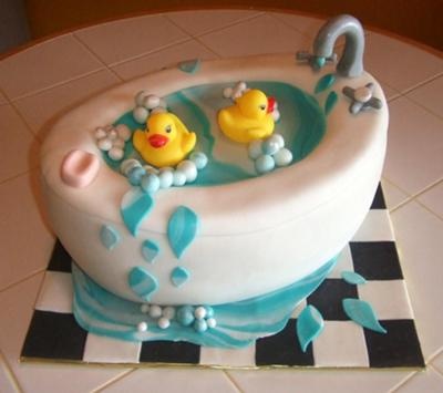 Baby Shower Cake with Rubber Duck