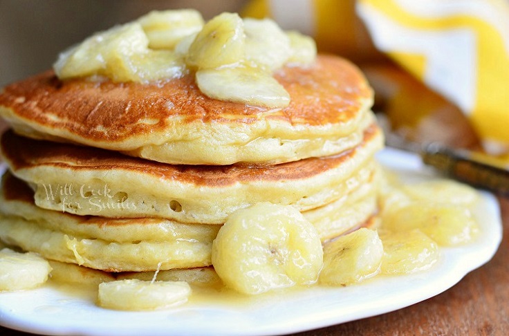 Bananas Foster Pancakes