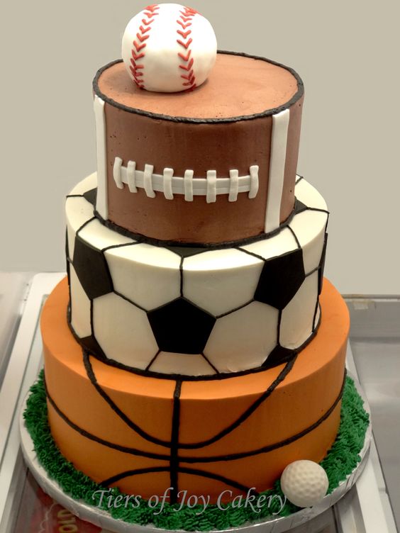 6 Photos of Basketball Soccer Cakes On Pinterest