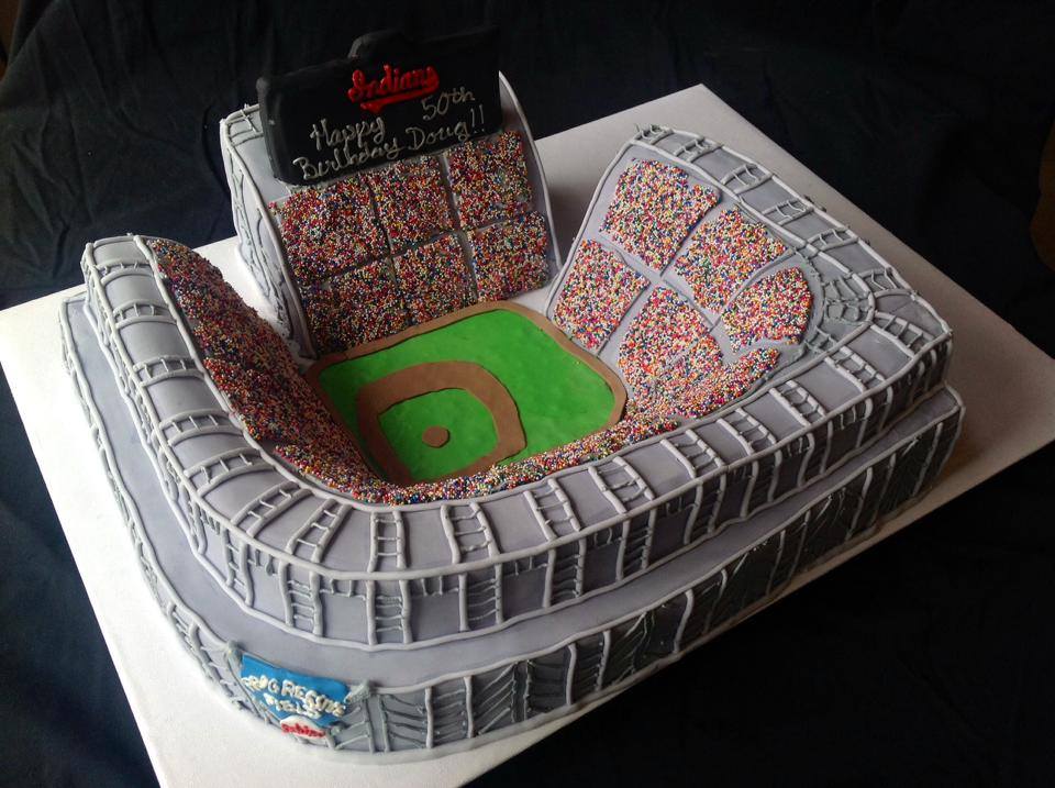 Baseball Stadium Cake