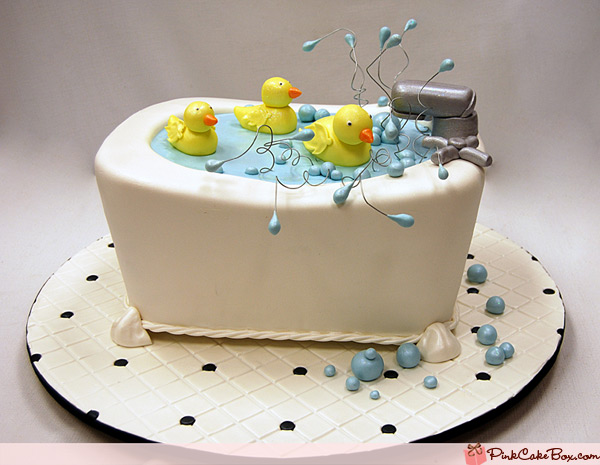 7 Photos of Bathtub Rubber Duck Baby Shower Cakes