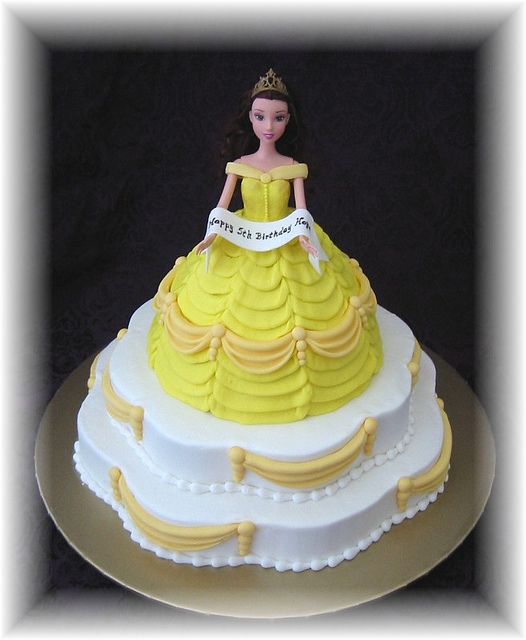 5 Photos of Princess Belle Cakes Flat