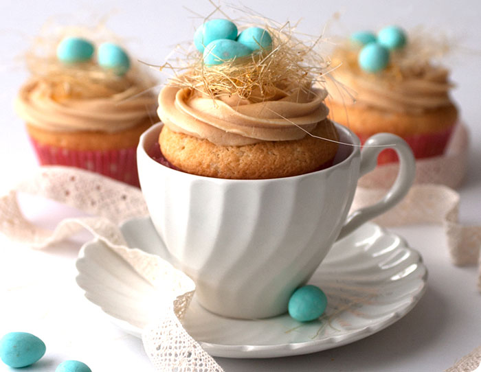 Birds Nest Cupcakes