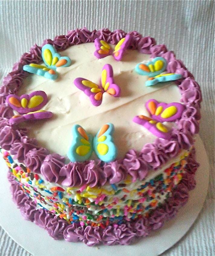 8 Photos of Butterfly Cakes With Buttercream Frosting