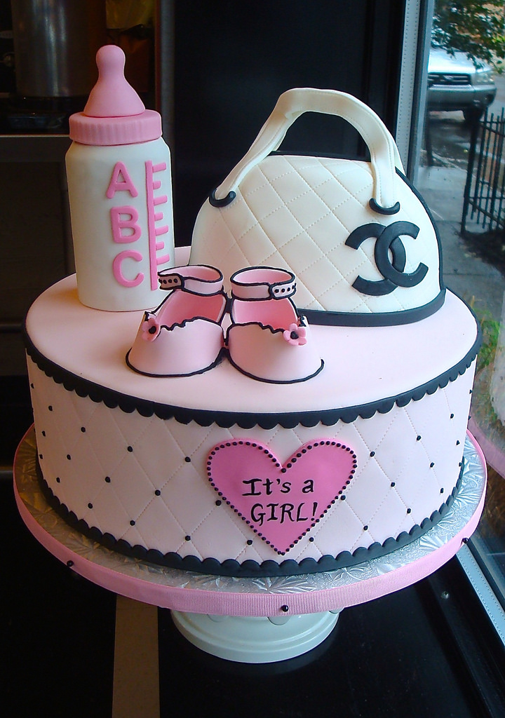 Chanel Baby Shower Cake