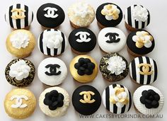 Chanel Cupcake Toppers