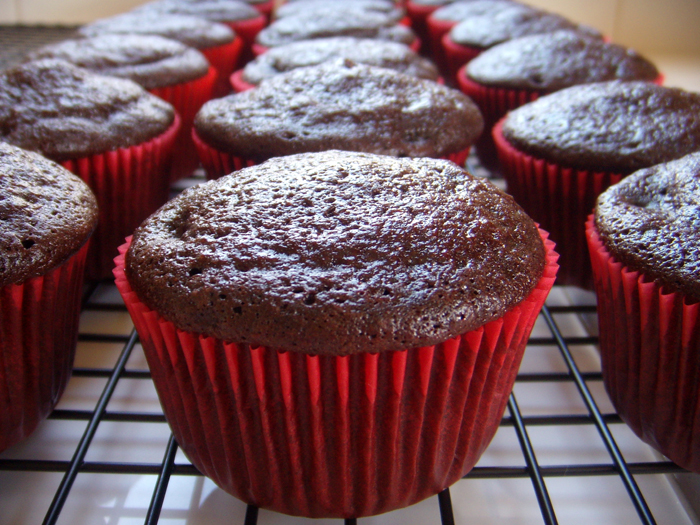 Chocolate Cupcakes with Marshmallow