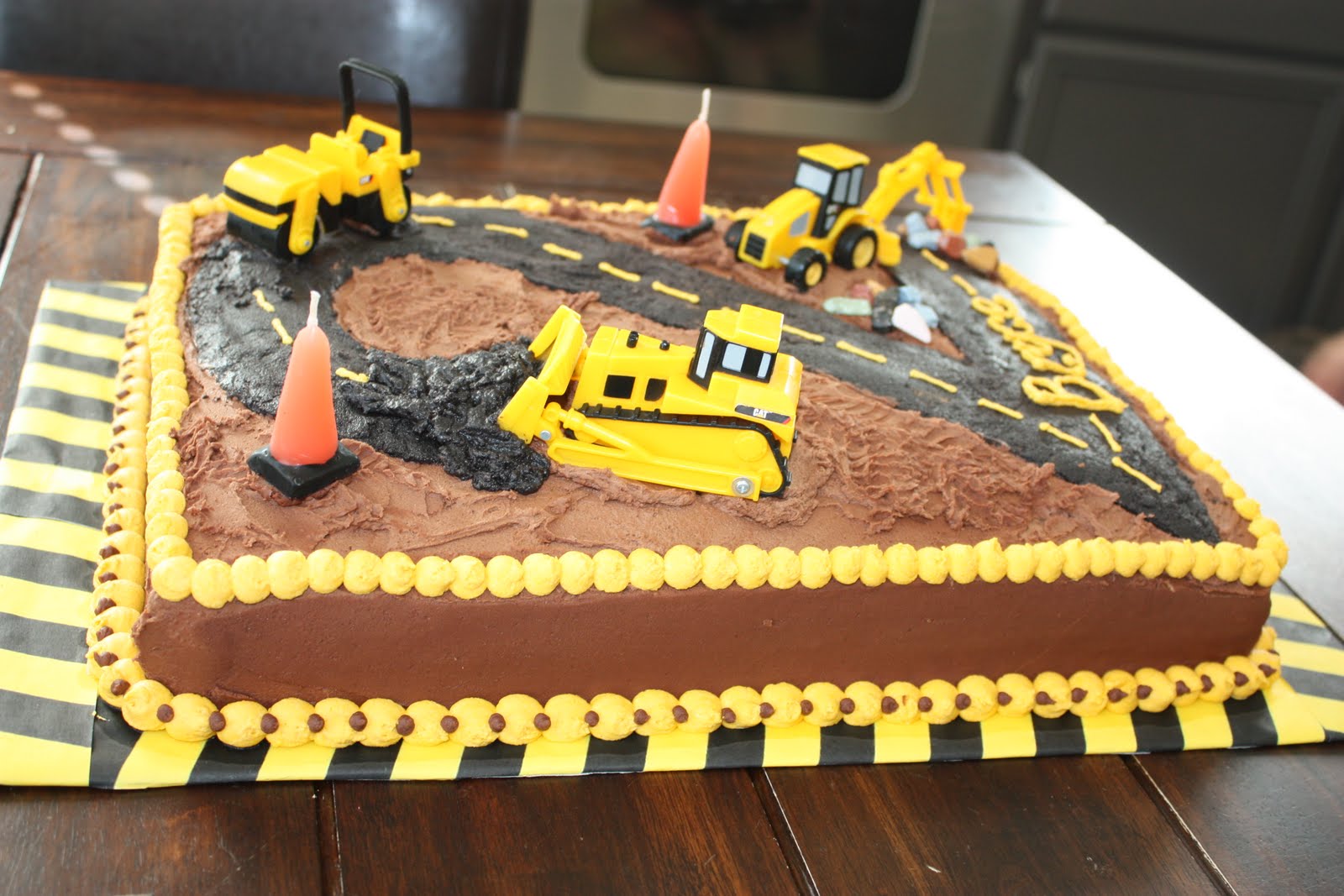 Construction Birthday Sheet Cake