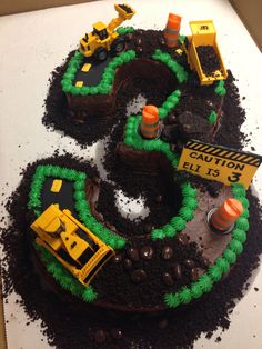 Construction Site Birthday Cake