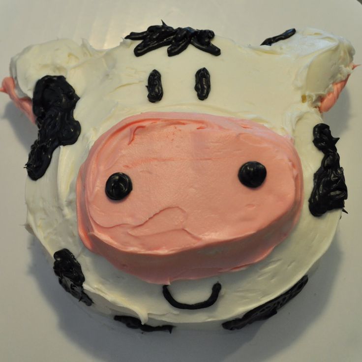 Cow Birthday Cake