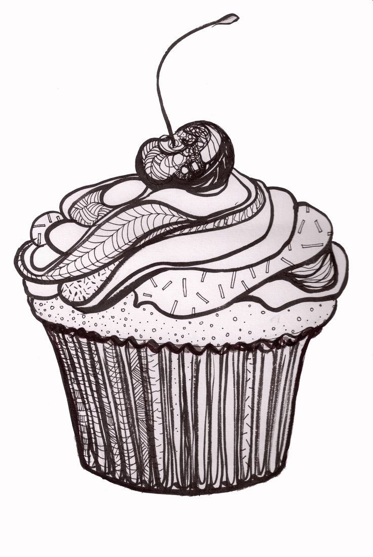 Cupcake Drawing