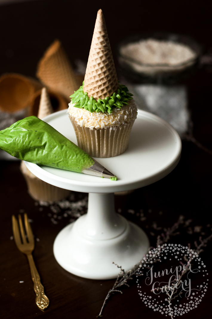 Cupcake Ice Cream Cone Christmas Trees