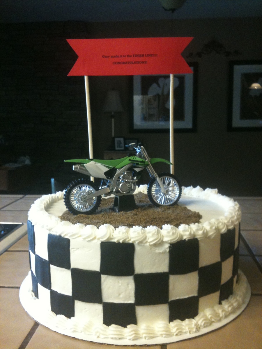 Dirt Bike Wheel Cake