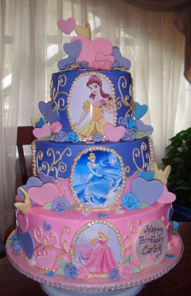 7 Photos of Disney Princess Cakes For Girls