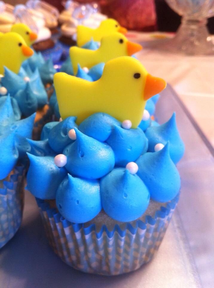 Duck Baby Shower Cupcakes